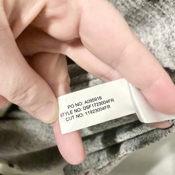 Market & Spruce Women's L Britta Gray Floral T-shirt Dress - Picture 11 of 11